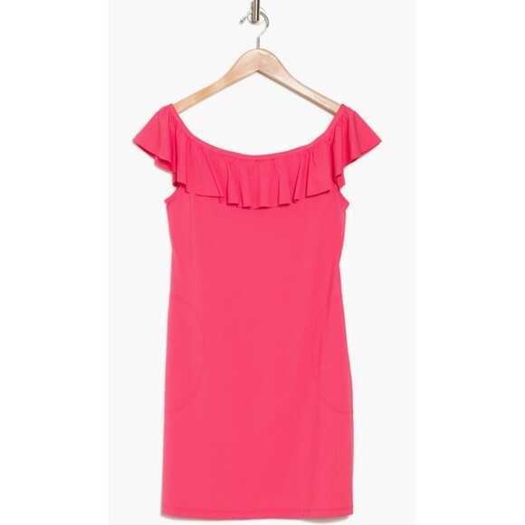 Tommy Bahama Womens Coral Off the Shoulder Spa Cover Up Dress Swim Sz S New - Picture 4 of 8